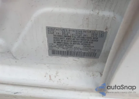 2016 Nissan Sentra Sr из США, поврежденный, VIN 3N1AB7AP9GY243201